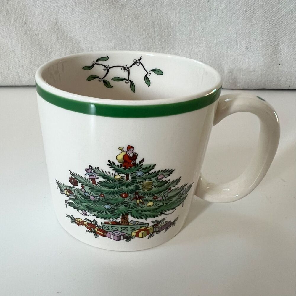 1 Spode Christmas Tree Coffee Cup Porcelain Mug Holiday Dinnerware S3324-A6